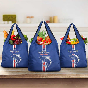 Cape Verde Football Grocery Bag Go Champions Tubaroes Azuis - African Pride
