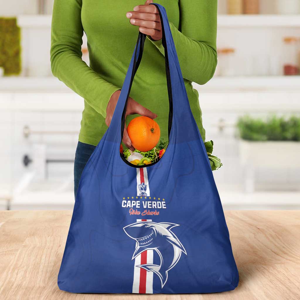 Cape Verde Football Grocery Bag Go Champions Tubaroes Azuis - African Pride