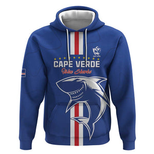 Custom Cape Verde Football Hoodie Go Champions Tubaroes Azuis - African Pride