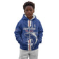 Custom Cape Verde Football Kid Hoodie Go Champions Tubaroes Azuis - African Pride