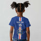 Custom Cape Verde Football Kid T shirt Go Champions Tubaroes Azuis - African Pride