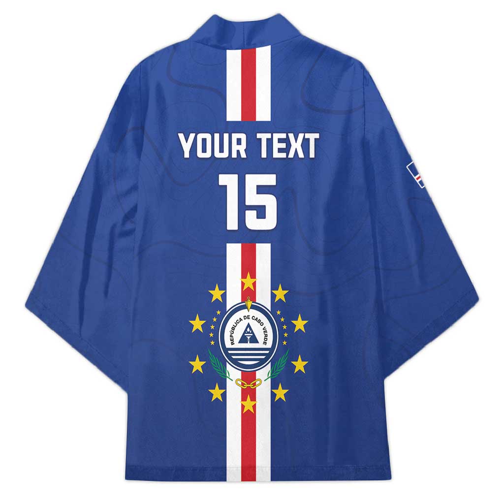 Custom Cape Verde Football Kimono Go Champions Blue Sharks