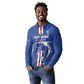 Custom Cape Verde Football Long Sleeve Polo Shirt Go Champions Tubaroes Azuis - African Pride