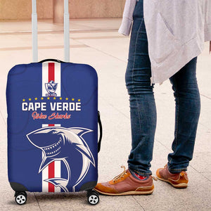 Cape Verde Football Luggage Cover Go Champions Tubaroes Azuis - African Pride