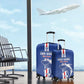 Cape Verde Football Luggage Cover Go Champions Tubaroes Azuis - African Pride