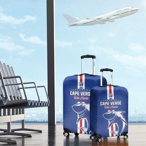 Cape Verde Football Luggage Cover Go Champions Tubaroes Azuis - African Pride