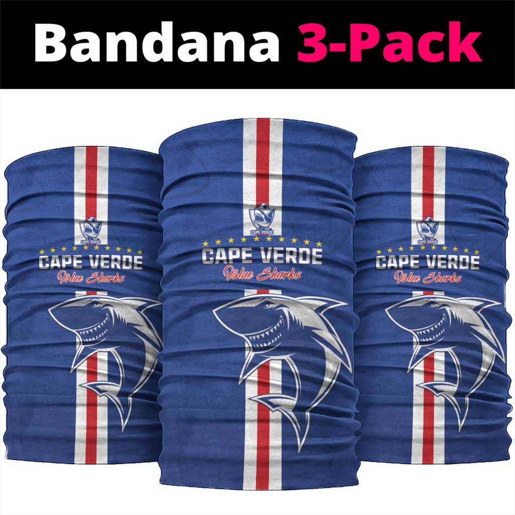 Cape Verde Football Neck Gaiter Go Champions Tubaroes Azuis - African Pride