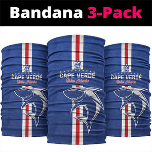 Cape Verde Football Neck Gaiter Go Champions Tubaroes Azuis - African Pride