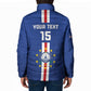 Custom Cape Verde Football Padded Jacket Go Champions Blue Sharks