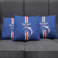 Cape Verde Football Pillow Cover Go Champions Blue Sharks