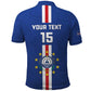 Custom Cape Verde Football Polo Shirt Go Champions Tubaroes Azuis - African Pride