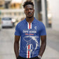 Custom Cape Verde Football Polo Shirt Go Champions Tubaroes Azuis - African Pride