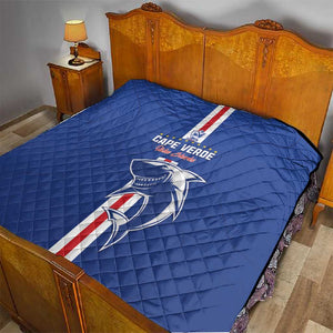Cape Verde Football Quilt Go Champions Tubaroes Azuis - African Pride