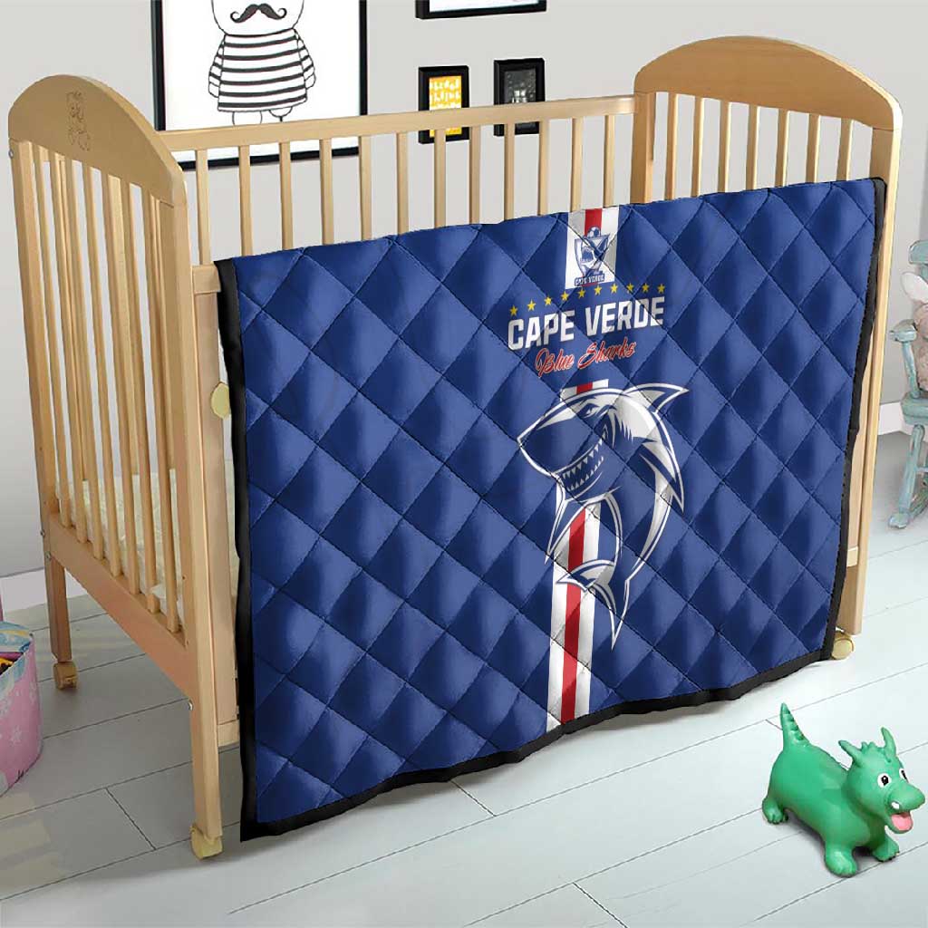 Cape Verde Football Quilt Go Champions Tubaroes Azuis - African Pride