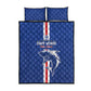 Cape Verde Football Quilt Bed Set Go Champions Tubaroes Azuis - African Pride