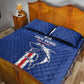 Cape Verde Football Quilt Bed Set Go Champions Tubaroes Azuis - African Pride