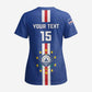 Custom Cape Verde Football Scrub Top Go Champions Tubaroes Azuis - African Pride