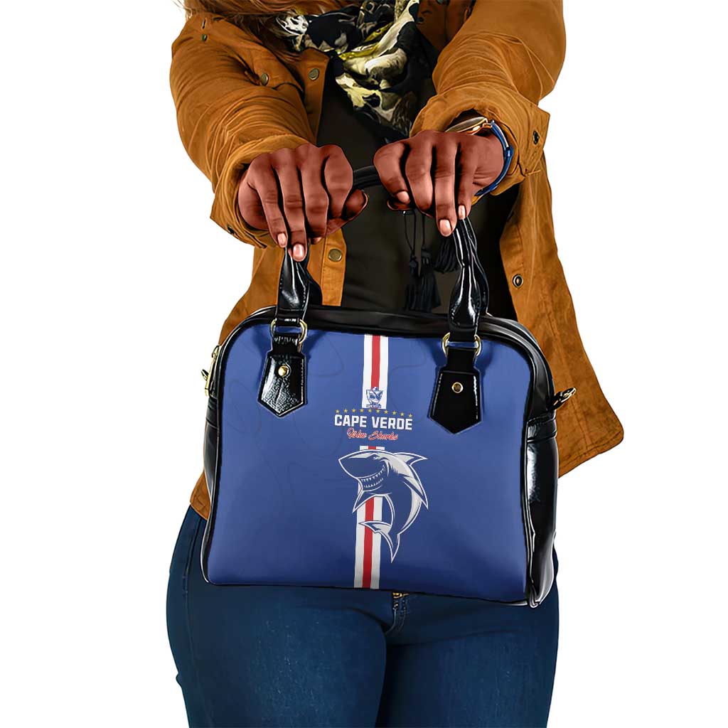 Cape Verde Football Shoulder Handbag Go Champions Tubaroes Azuis - African Pride