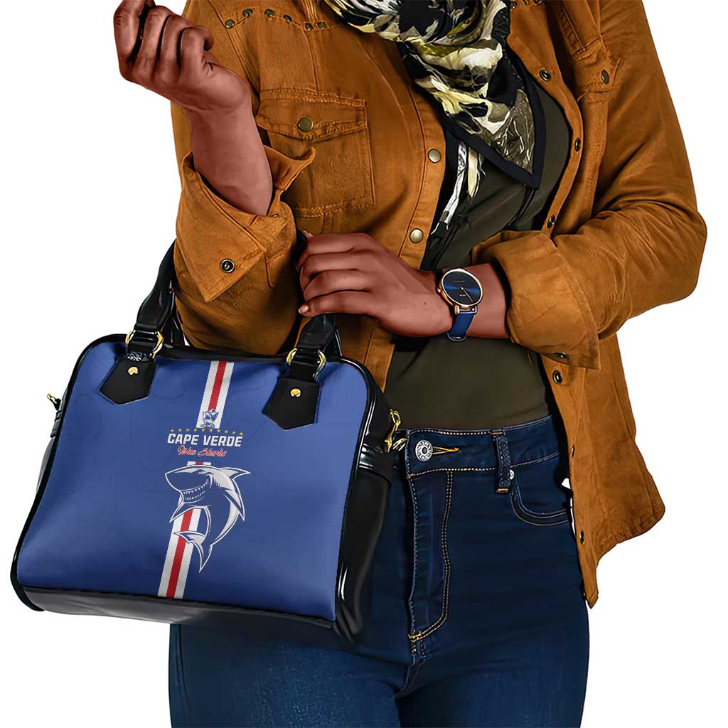 Cape Verde Football Shoulder Handbag Go Champions Tubaroes Azuis - African Pride