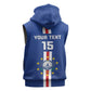 Custom Cape Verde Football Sleeveless Hoodie Go Champions Tubaroes Azuis - African Pride