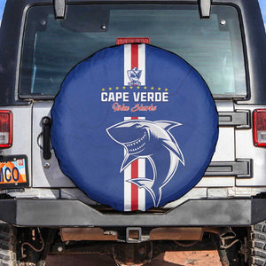 Cape Verde Football Spare Tire Cover Go Champions Tubaroes Azuis - African Pride