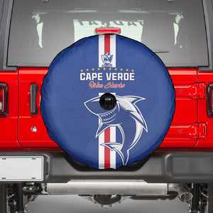 Cape Verde Football Spare Tire Cover Go Champions Tubaroes Azuis - African Pride