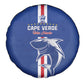 Cape Verde Football Spare Tire Cover Go Champions Tubaroes Azuis - African Pride
