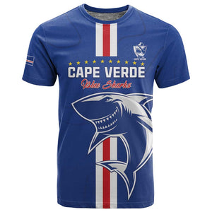 Custom Cape Verde Football T shirt Go Champions Tubaroes Azuis - African Pride