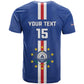 Custom Cape Verde Football T shirt Go Champions Tubaroes Azuis - African Pride