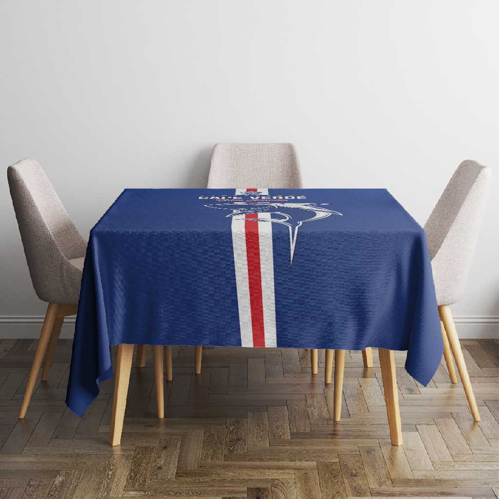 Cape Verde Football Tablecloth Go Champions Tubaroes Azuis - African Pride