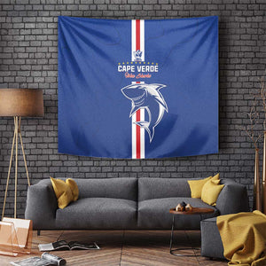 Cape Verde Football Tapestry Go Champions Tubaroes Azuis - African Pride