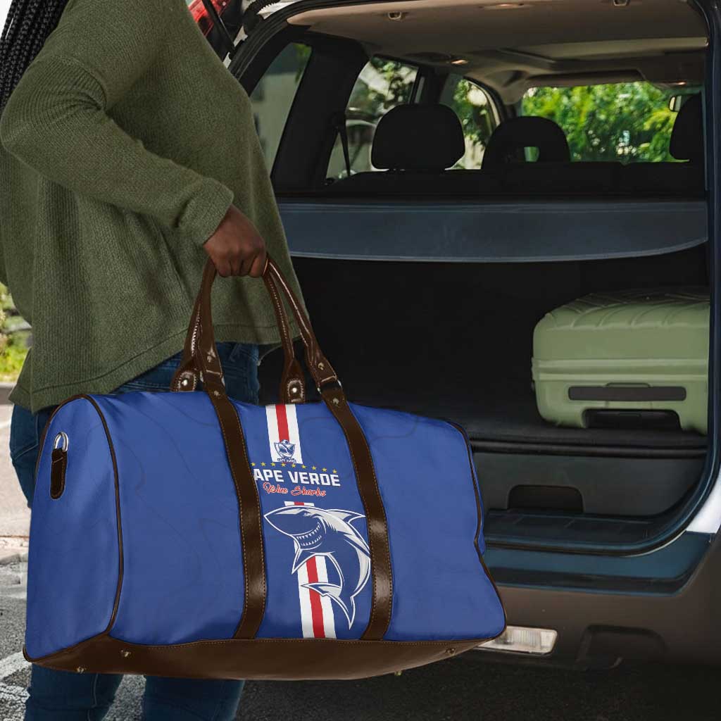 Cape Verde Football Travel Bag Go Champions Blue Sharks