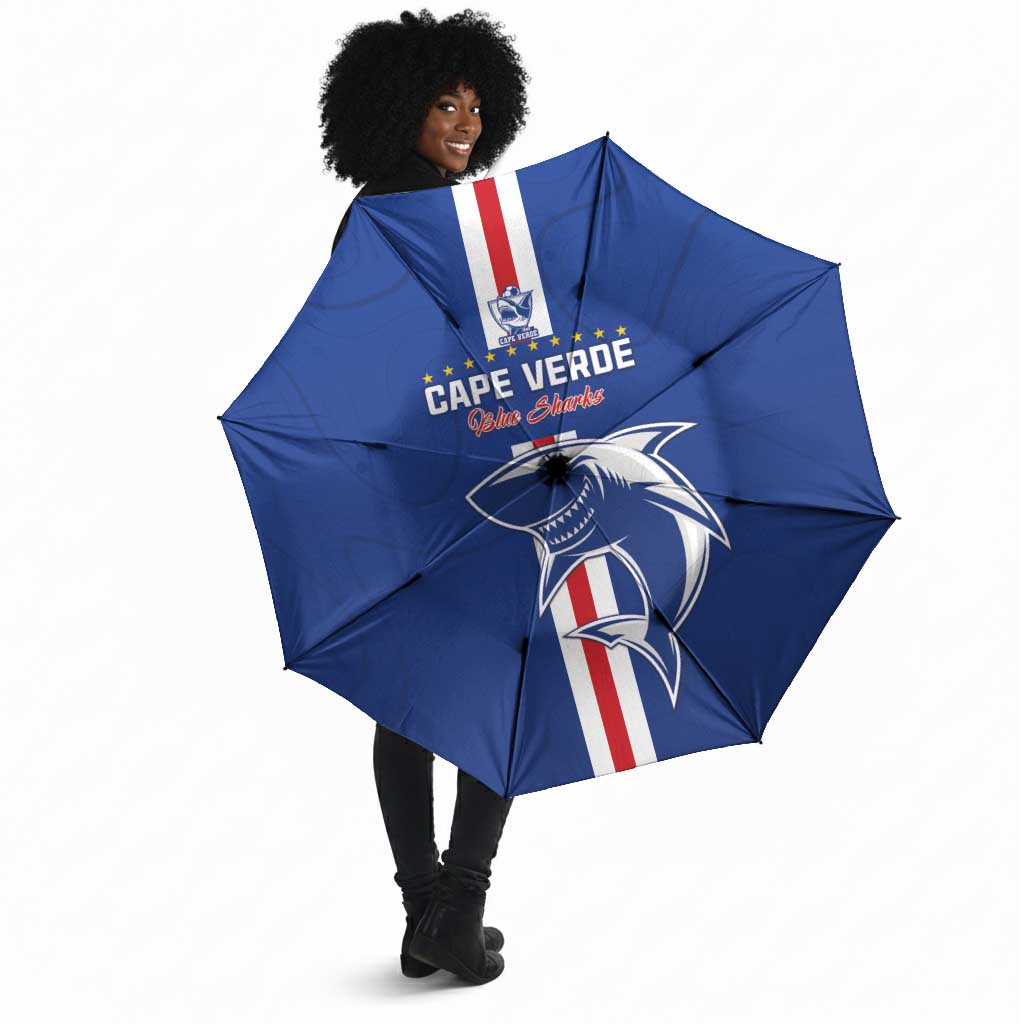 Cape Verde Football Umbrella Go Champions Blue Sharks