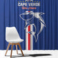 Cape Verde Football Window Curtain Go Champions Tubaroes Azuis - African Pride
