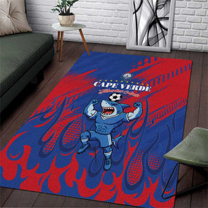 Cape Verde Football Area Rug Blue Sharks - Pride of the Islands - African Pride