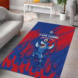 Cape Verde Football Area Rug Blue Sharks - Pride of the Islands - African Pride
