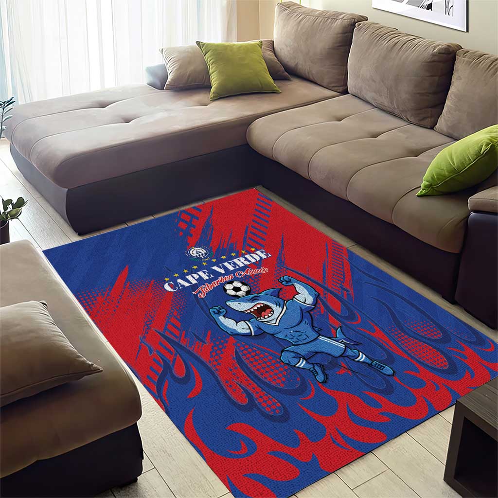 Cape Verde Football Area Rug Blue Sharks - Pride of the Islands - African Pride
