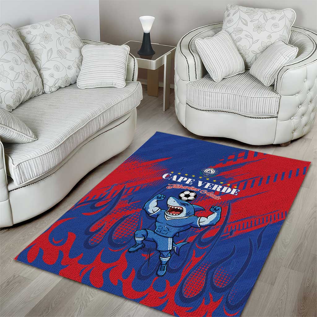 Cape Verde Football Area Rug Blue Sharks - Pride of the Islands - African Pride