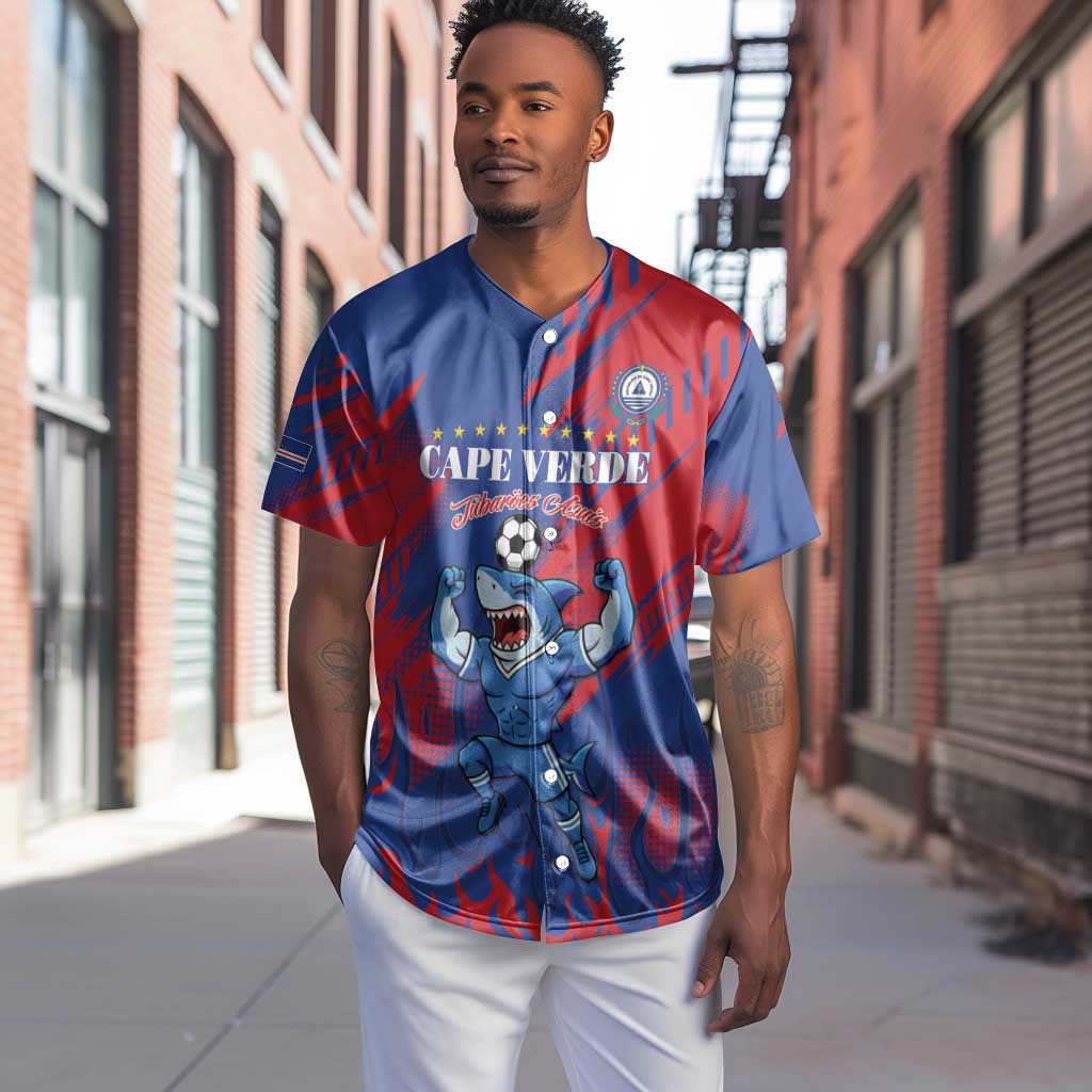 Custom Cape Verde Football Baseball Jersey Blue Sharks - Pride of the Islands - African Pride