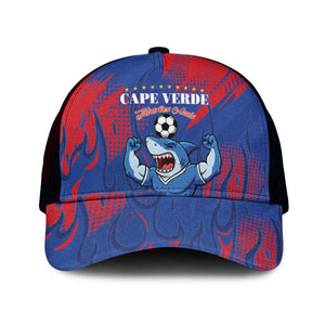 Cape Verde Football Baseball Net Cap Blue Sharks - Pride of the Islands - African Pride