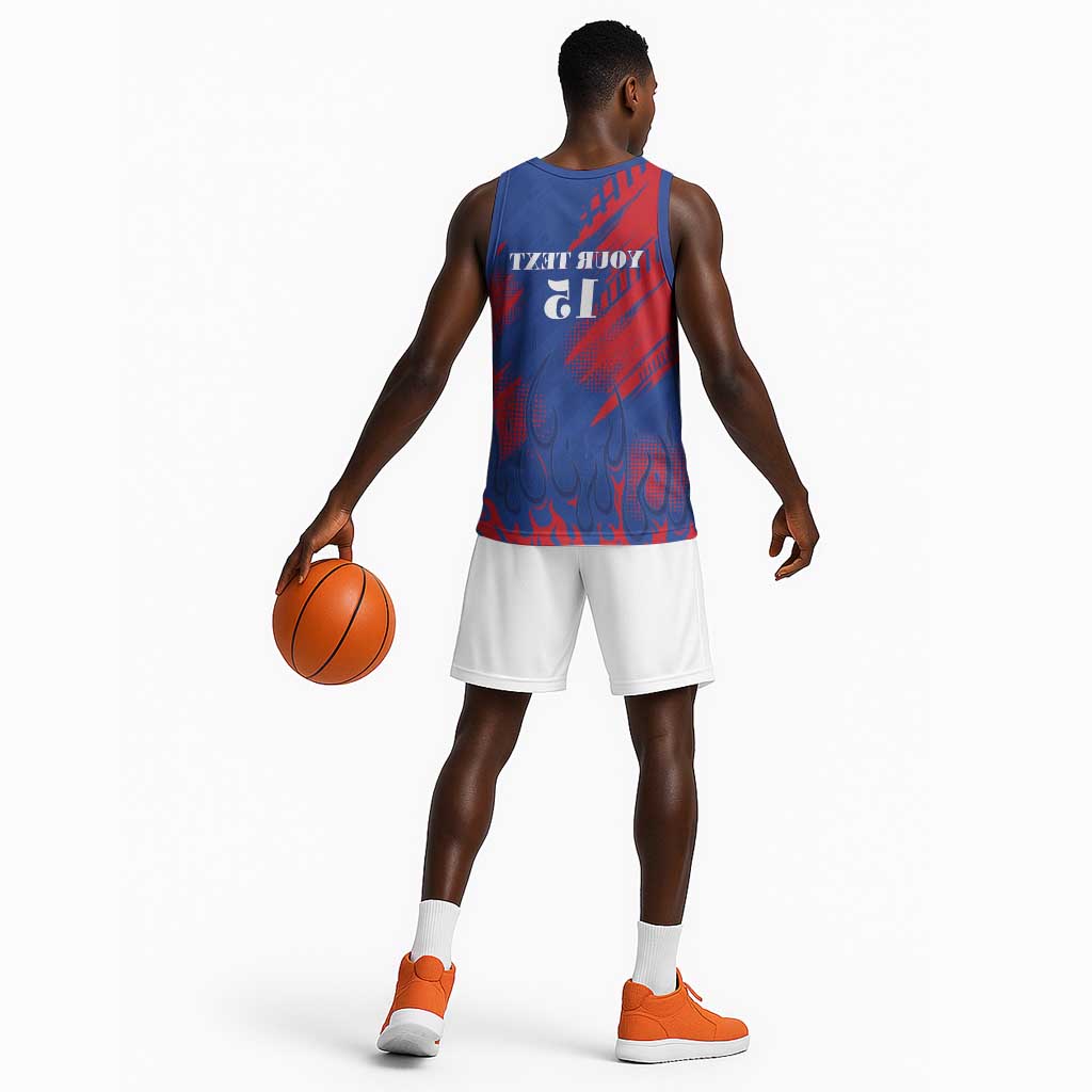 Custom Cape Verde Football Basketball Jersey Blue Sharks - Pride of the Islands - African Pride