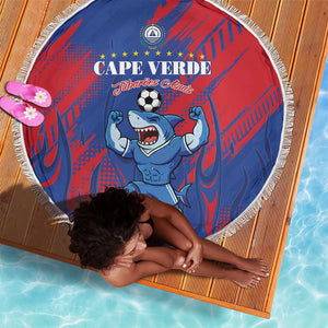 Cape Verde Football Beach Blanket Blue Sharks - Pride of the Islands - African Pride