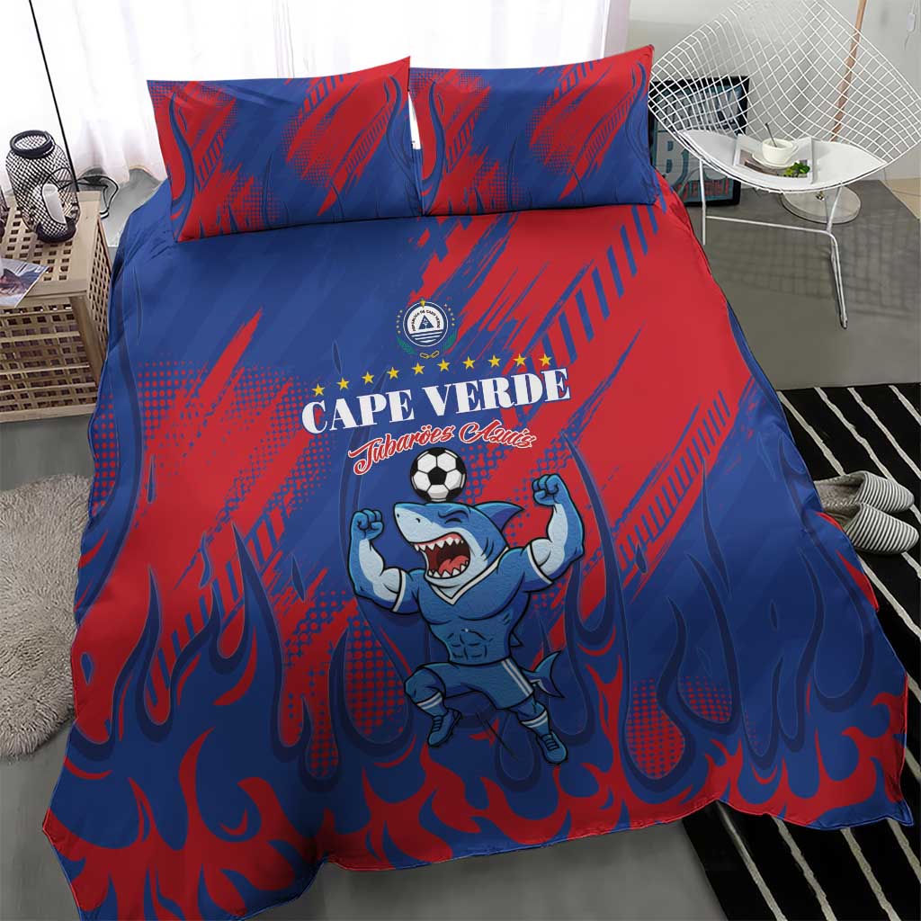 Cape Verde Football Bedding Set Blue Sharks - Pride of the Islands - African Pride