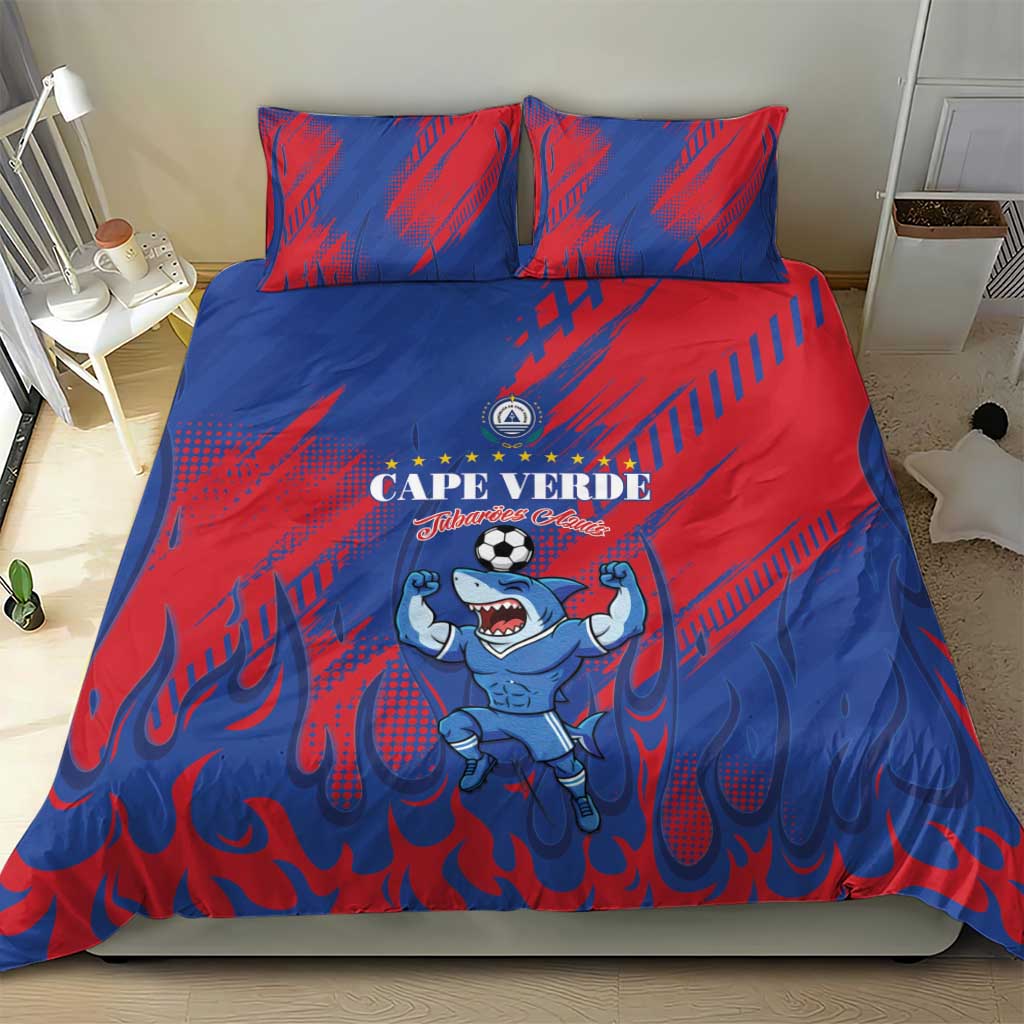 Cape Verde Football Bedding Set Blue Sharks - Pride of the Islands - African Pride
