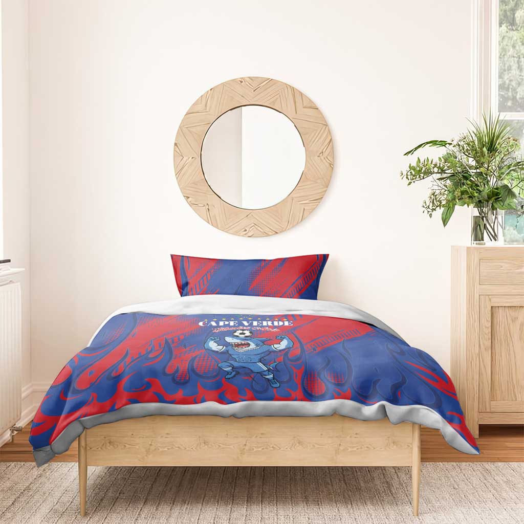Cape Verde Football Bedding Set Blue Sharks - Pride of the Islands - African Pride