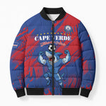 Custom Cape Verde Football Bomber Puffer Jacket One Team One Victory