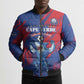 Custom Cape Verde Football Bomber Puffer Jacket One Team One Victory