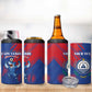 Custom Cape Verde Football 4 in 1 Can Cooler Tumbler Blue Sharks - Pride of the Islands - African Pride