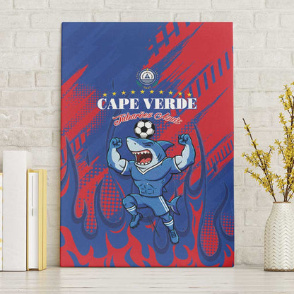Cape Verde Football Canvas Wall Art Blue Sharks - Pride of the Islands - African Pride