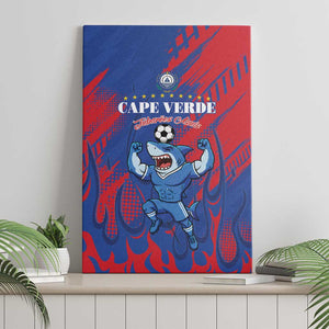 Cape Verde Football Canvas Wall Art Blue Sharks - Pride of the Islands - African Pride